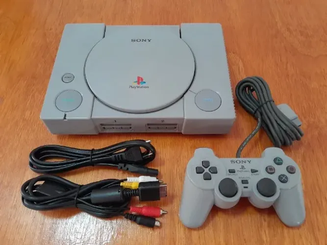 Playstation 1 Fat + Xstation Ode + Controle e Jogos