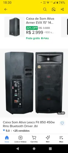 Caixa ativa profissional Leacs 950 plus