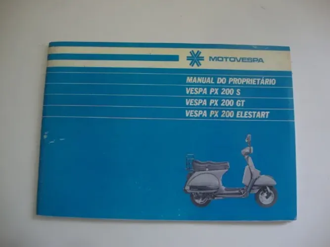 Manual Reprodução Vespa PX 200 E .