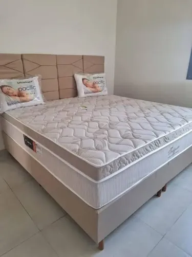 CAMA KING SIZE MOLAS ENSACADAS PILLOW TOP PRONTA ENTREGA FERNANDA COLCHÃO 
