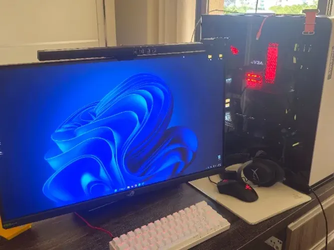 Pc gamer com monitor Asus ROG 27'' 180hz UHD 2k / Ryzen 7 5800x / 32gb / RTX 3070