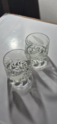 Copos cristal whisky antigos