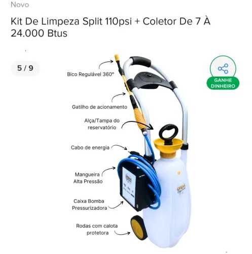 Vende se máquina de higienizar ar condicionado.