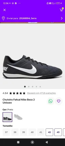Tênis Nike futsal