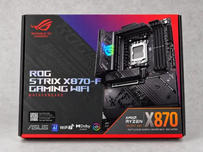 Placa Mãe Asus Rog Strix X870-F Gaming Wi-Fi AMD Soquete AM5