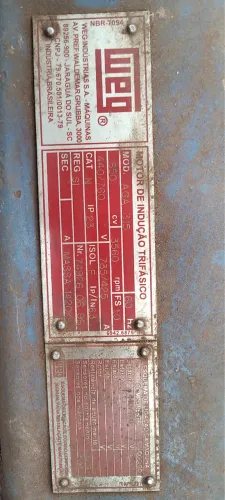 MOTOR 650 CV 2 polos 440v / 760 Weg  