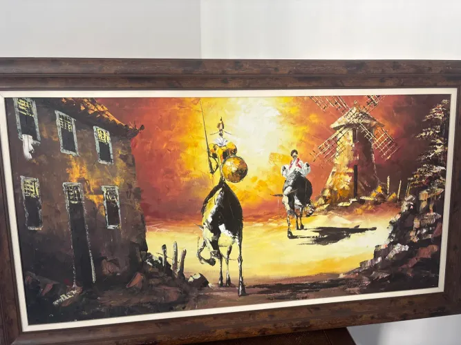 Pintura óleo Don Quixote 