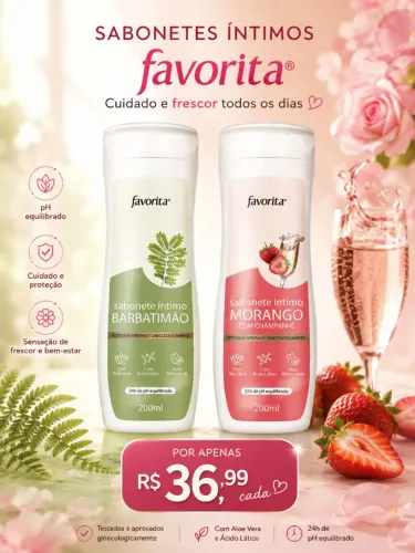 Sabonete íntimo Favorita