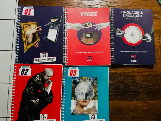 Kit Fernanda Pessoa completo, estado de novo, ideal para ENEM e vestibulares.