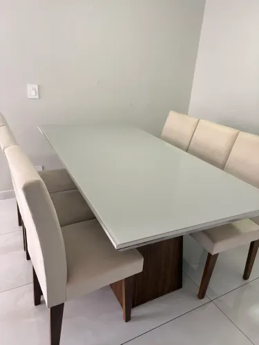 Mesa de jantar 6 lugares - Conjunto Completo