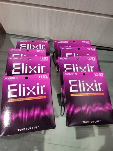Cordas Elixir Acoustic (R$199,90 um jogo)