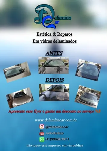 Delaminação de vidro blindado