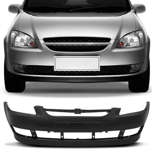 Parachoque Dianteiro Chevrolet Corsa Classic 2011 a 2016- Preto Liso - DTS