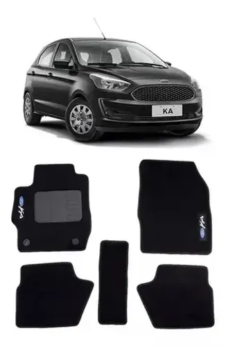 Tapete Carpete Ford Ka 2014 - Preto 5PÇ