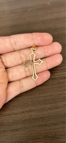 Pingente Crucifixo Ouro 18k novo