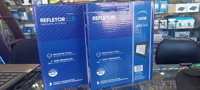 Refletor 100W Alto Brilho modelo () (Distribuidora Jk Eletrônicos Honestidade e Qualidade)
