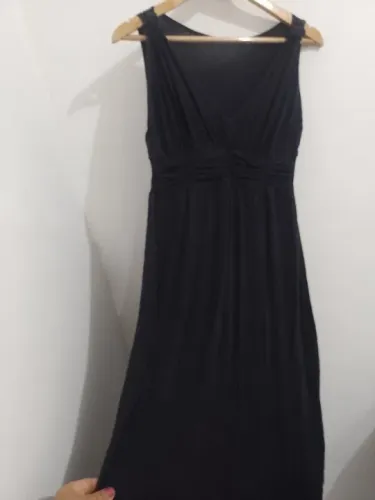 Vestido longo preto