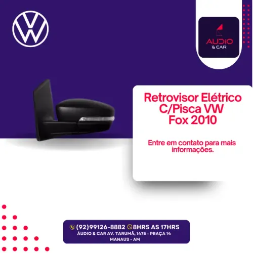 Retrovisor Elétrico - Com Pisca - Fox 2010 (Original)