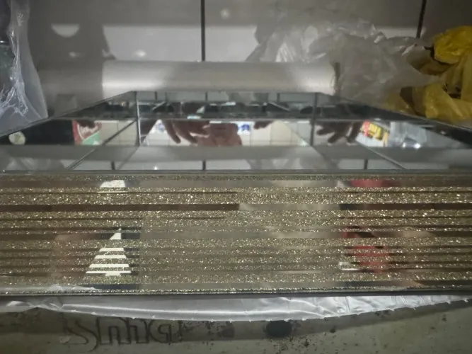 Bandeja de decoração espelhada