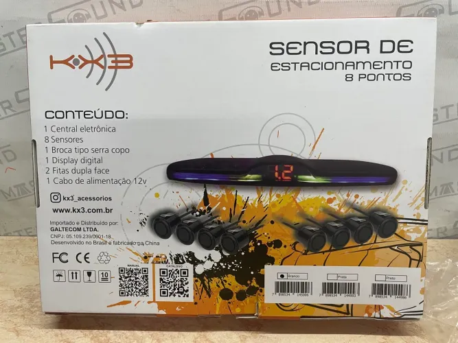 Sensor de Estacionamento Novo 8 pontos dianteiros e traseira 