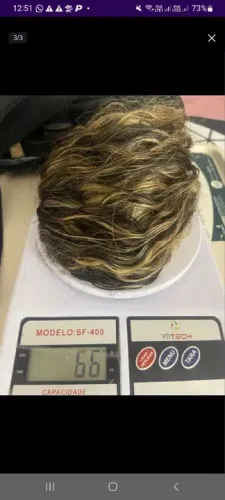 Cabelo Humano Virgem - Loiro Claro com Mechas