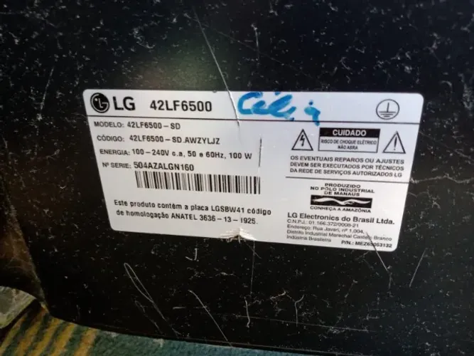 Peças Para TV-LG, 42 Polegadas Modelo: 42LF6500