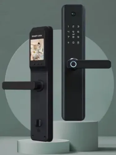 Fechadura Inteligente Atek Alpha 202 - Digital, Wi-Fi, Câmera e Biometria