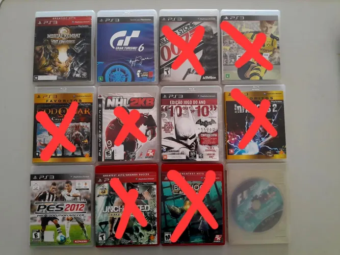 Lote de jogos de PS3 - compre todos ou escolha os seus