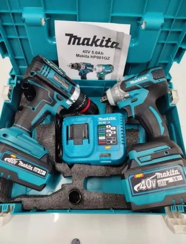 Kit Makita 2 máquina Novas com Garantia Chave de Impacto Parafusadeira Profissional