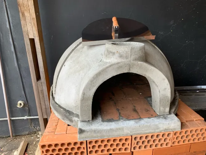 Forno de pizza pré moldado de concreto tipo iglu