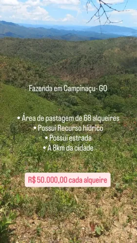 Fazenda 68 alqueires / Campinaçu-GO