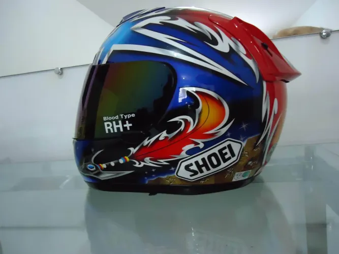 Viseira Capacete Shoei CX1-V Azul Iridium