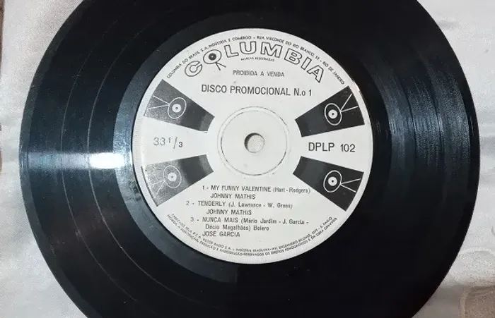 Disco "promocional" do Cauby Peixoto - Johnny Mathis - José Garcia - Anos 60