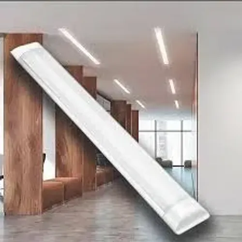 Luminária Tubular De Sobrepor Led Slim 40w Branco Frio 120cm