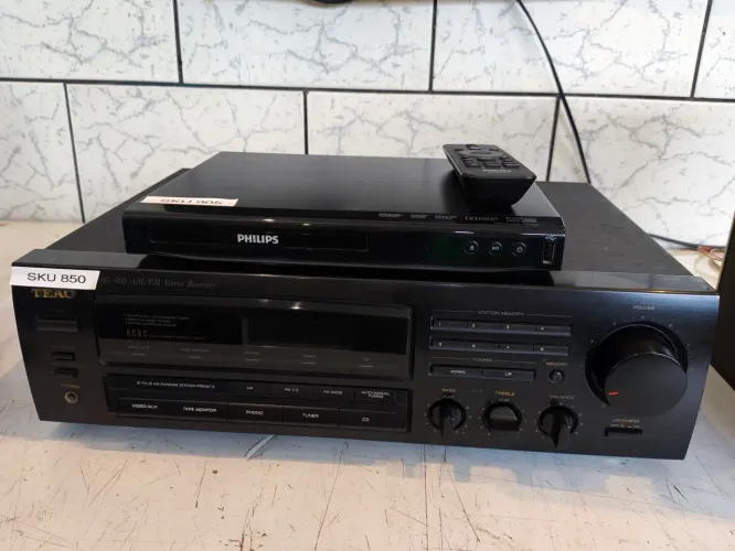 Receiver TEAC Ag 360 + dvd PHILIPS de brinde leia toda a  descrição do anúncio 