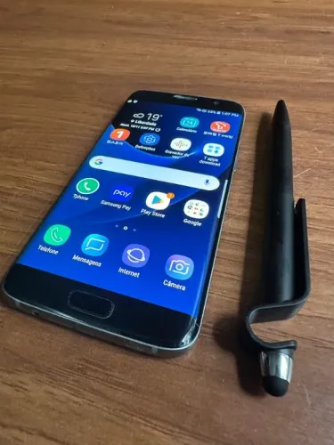SAMSUNG GALAXY S7 EDGE TELA CURVA 5.5" SUPER AMOLED GORILA GLASS 4 32GB 4GB NFC GPS 12MP O