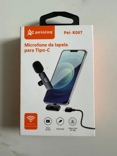 Microfone de Lapela para Tipo-C Peining
