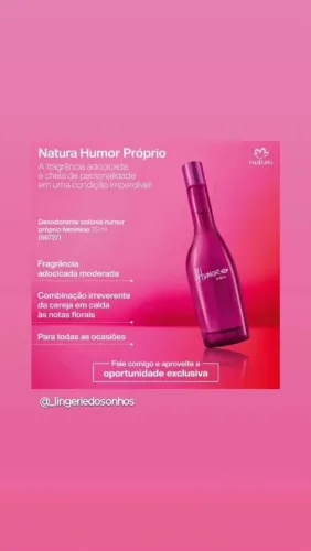 Natura Humor Próprio - Desodorante Colônia Feminino