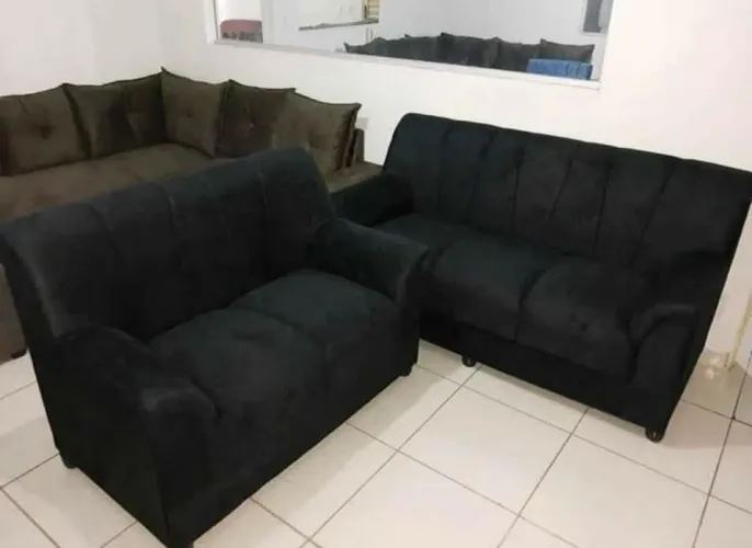 Conjunto de Sofás 2 e 3 Lugares Novo Direto da Fábrica