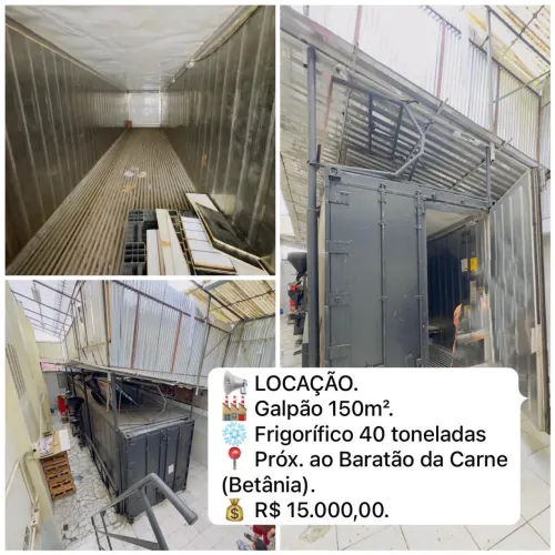 Galpão com Câmara Frigorífica 40 toneladas leia