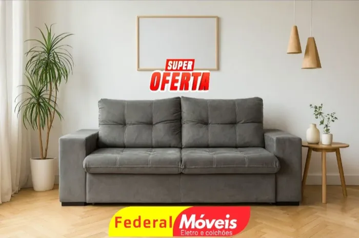 Sofá 2 Lugares Retrátil e Reclinável 2,00m - Novo e Maravilhoso!