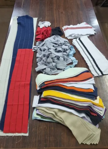 Lote de Golas e Punhos para Costura e Confecção de Camisas Polo - 3,8 Quilos