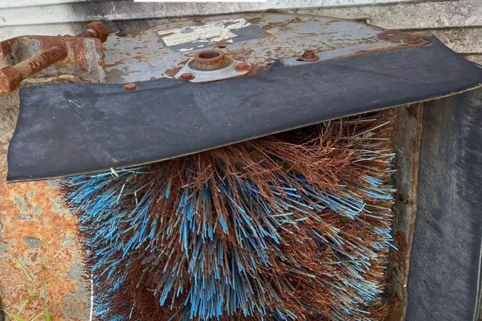 Vassoura recolhedora hidráulica 60 polegadas para reformar 