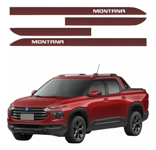 Jogo De Friso Lateral Nova Montana Vermelho Chilli 2023 2024