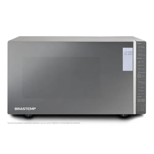Micro-ondas Brastemp 32 Litros cor Inox Espelhado com Grill e Painel Integrado