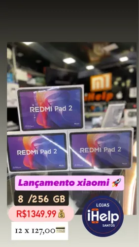 Lançamento Xiaomi Redmi Pad 2 8/256GB