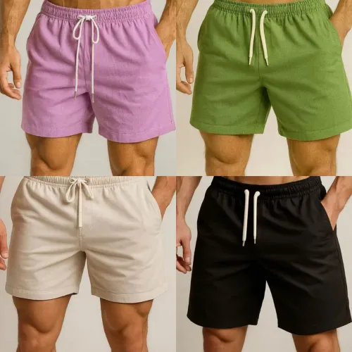 Shorts de linho mauricinho 