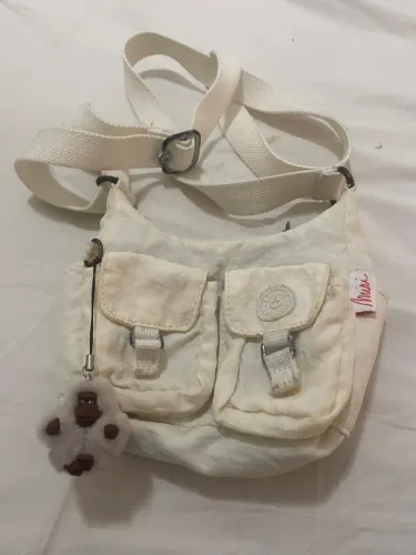 Bolsa Kipling original mini, branca