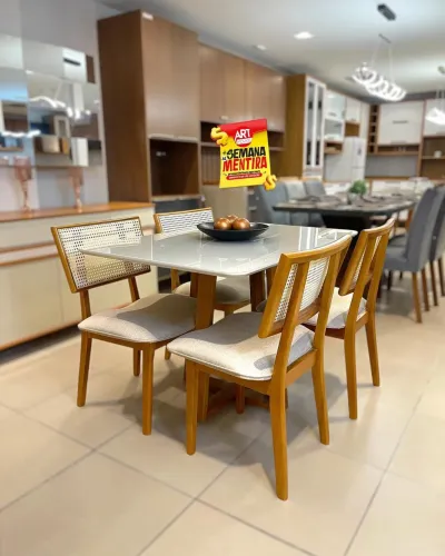 Mesa de jantar Pedro com 4 cadeiras Ayla