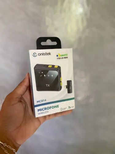 Microfone de lapela iPhone e Tipo C - ENTREGA A DOMICÍLIO 